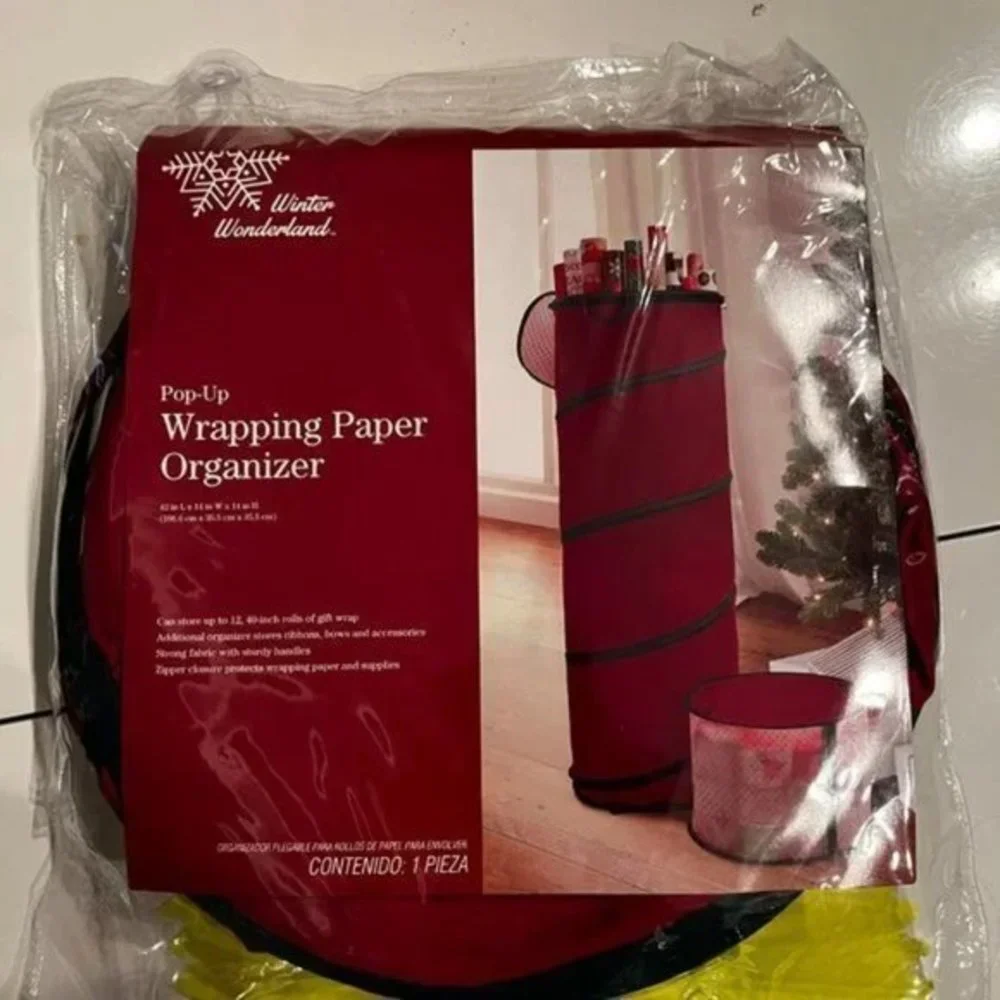 Wrapping Paper Organizer (Pop- Up) / TWO /   Holds 12 40-inch rolls (new)‎ (p/s)